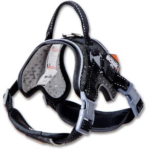 Dog Helios Scorpion Sporty High-Performance Free-Range Dog Harness, MD, Black