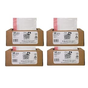 40 Count Cat Litter Box Liners 4 Pack With Drawstring Extra Heavy Duty Jumbo Size