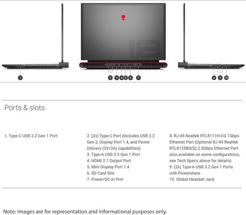 كمبيوتر محمول Alienware M18 للألعاب، AMD Ryzen 9 7845HX، ذاكرة وصول عشوائي DDR5 سعة 32 جيجابايت، محرك أقراص SSD سعة 2 تيرابايت، NVIDIA GeForce RTX 4070، شاشة 18 FHD+، لوحة مفاتيح بإضاءة خلفية، Windows 11 Pro، Dark Metallic Moon، أسود in Kuwait