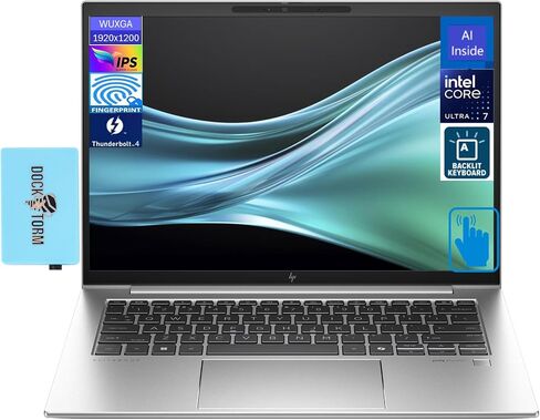 HP EliteBook 840 G11 AI Business Laptop 14.0" Touchscreen IPS WUXGA (Intel Core Ultra 7 155U, 64GB DDR5, 1TB PCIe SSD, Backlit KYB, Fingerprint, 2 Thunderbolt 4, Win 11 Pro) w/DKZ USB Port Expander in Saudi Arabia
