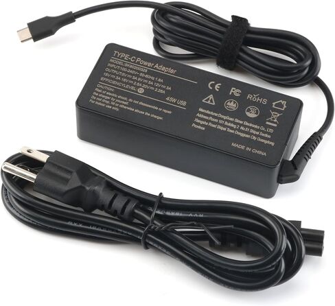 45W USB C Type C Laptop Charger Compatible with HP, Dell, Lenovo, Acer, Asus, Samsung, Google Fast Charging Chromebook Charger AC Adapter Power Cord Supply in Saudi Arabia