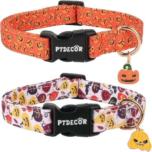 PTDECOR Christmas Dog Collar Adjustable Red Green Dog Collars Santa Box Dog Collars Christmas Collars for Large Dogs Pets (Christmas, Large) in Saudi Arabia