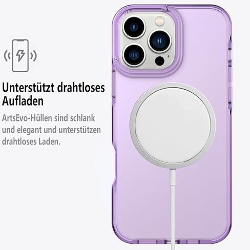 ArtsEvo Designed for iPhone 16 Pro Max Case, 6.6ft Drop Protection, Full Body Screen Camera Protective Phone Case, Cherry Pink in Saudi Arabia