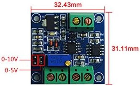 Voltage to PWM Module DC 0-10V Voltage Converted to 0% -100% PWM Suitable for Signal Interface Switching for PLC or Other Industrial Control (Voltage-to-PWM) in Kuwait