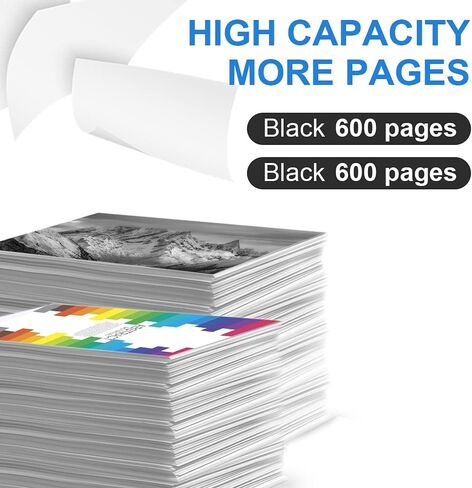 خرطوشة حبر بديلة معاد تصنيعها لطابعة HP 67 67XL Envy 6052 6058 6075 DeskJet 2732 2755 DeskJet Plus 4152 4155 4158 (2 أسود) in Kuwait