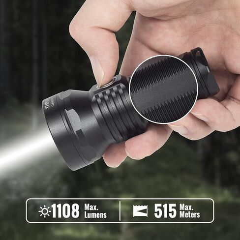 ThruNite Catapult Mini, Max 598 Meters Throw 680 Lumens LED Flashlight USB-C Rechargeable Handheld EDC Flashlights Searchlight Cool White in Kuwait