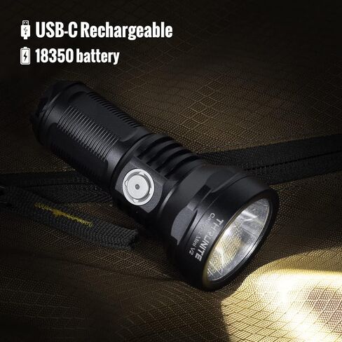 ThruNite Catapult Mini, Max 598 Meters Throw 680 Lumens LED Flashlight USB-C Rechargeable Handheld EDC Flashlights Searchlight Cool White in Kuwait