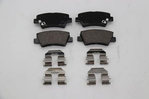 HYFTJYZ Front Ceramic Disc Brake Pads For 2000-2006 Nissan Sentra - 1989-1998 240SX - 1990-1992 Stanza - 1991-1993 INFINITI G20 Axxess with Hardware Kits 4PCS (HZ-462) in Kuwait