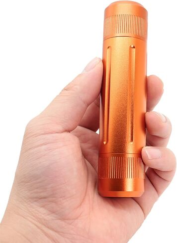 Aluminium Alloy Air-tight EDC Accessory Case, Pill Fob Capsule Keychain, Long Waterproof Match Case Battery Holder, Smell Proof Container Sealed Jar, Outdoor Survival Storage Metal Container Dry Box in Kuwait
