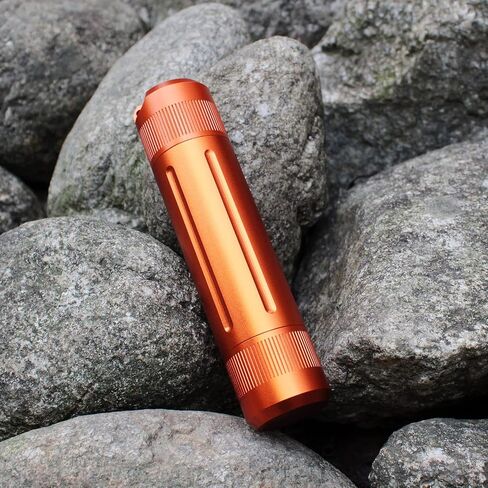 Aluminium Alloy Air-tight EDC Accessory Case, Pill Fob Capsule Keychain, Long Waterproof Match Case Battery Holder, Smell Proof Container Sealed Jar, Outdoor Survival Storage Metal Container Dry Box in Kuwait
