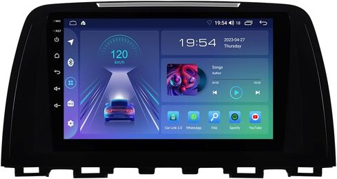 ASURE 9 بوصة راديو ستيريو للسيارة وحدة ملاحة GPS لمازدا 6 GJ1/GL 2013 2014 2015 نهاية منخفضة، 4 النواة 2G+32G Android مع Carplay اللاسلكي، Android Auto، DSP، 1280x800 HD شاشة تعمل باللمس مشغل فيديو الوسائط المتعددة in Saudi Arabia