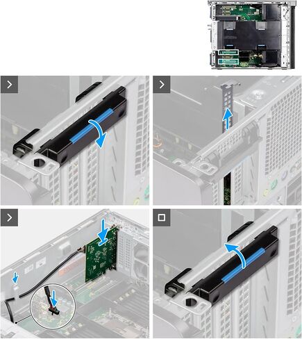 بطاقة Thunderbolt 4 PCIe 7R4VG RGF9P DPWC510 مع كابل TBT4 NY9VT لاستبدال Dell Precision 5860 7960 7875 3680 Tower Desktop in Saudi Arabia
