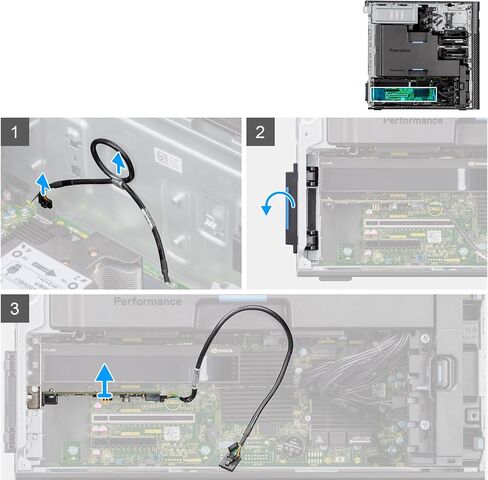 بطاقة Thunderbolt 4 PCIe 7R4VG RGF9P DPWC510 مع كابل TBT4 NY9VT لاستبدال Dell Precision 5860 7960 7875 3680 Tower Desktop in Saudi Arabia
