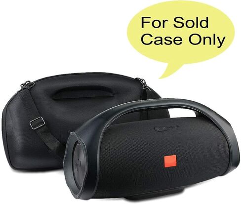 co2CREA Hard Travel Case for Boombox 3 2 Bluetooth Speaker, Black | Portable Travel Design, External Handle And Detachable Shoulder Strap For Carrying And Storage, Accessory Organization in Kuwait