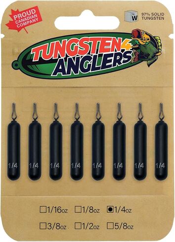Tungsten 4 Anglers – 97% Pure Tungsten Skinny Drop Shot Weight Perfect Your Finesse Fishing |1/8oz. to 1/2oz. - Multi-Color | Perfect Your Finesse Fishing – 4-10-Pack/Bag in Saudi Arabia
