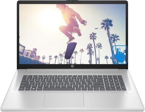 HP 17t Business Laptop 17.3" Touchscreen Brightview HD+ Display (Intel i7-1355U, 64GB RAM, 2TB PCIe SSD, Intel Iris Xe, Backlit KYB, Fingerprint, WiFi 6, HD Webcam, Win 11 Pro) w/DKZ USB Port Expander in Saudi Arabia