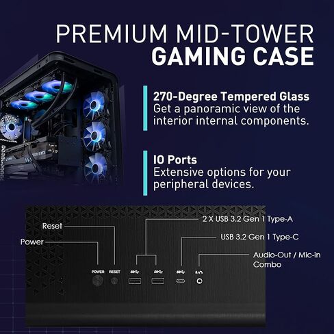كمبيوتر الألعاب MSI Vision Elite RS: Intel Core i9-14900KF، Geforce RTX 4080 Super، 32 جيجابايت DDR5، 2 تيرابايت M.2 NVMe SSD، تبريد سائل، USB Type C، VR-Ready، Window 11 Pro: 14NUG9-831US in Kuwait