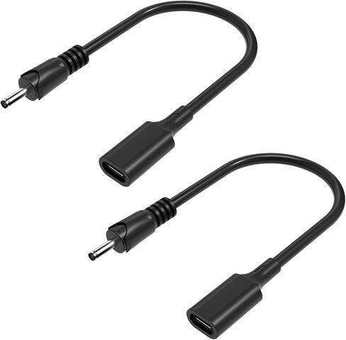 كابل محول USB C إلى DC بطول 1 قدم 3.5 مم × 1.35 مم، كابل محول شاحن طاقة PD 15 وات 5 فولت من النوع C أنثى إلى تيار مستمر لجهاز توجيه كاميرا الويب، والكاميرا، ومروحة صغيرة، وDVR، والماسح الضوئي، 3 عبوات in Saudi Arabia