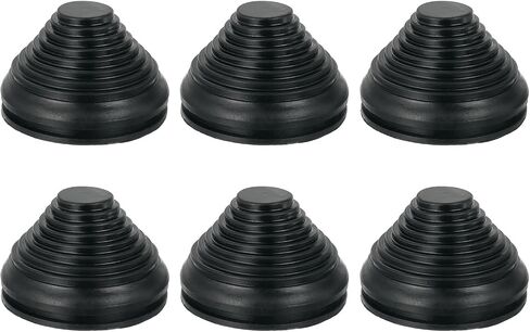 uxcell 6 Pcs Tower Shaped Grommet 90mm 3.54 Inch Drill Hole, Rubber Plugs Hole Grommets Protection Gasket Kit for Wire Cable Cord in Saudi Arabia