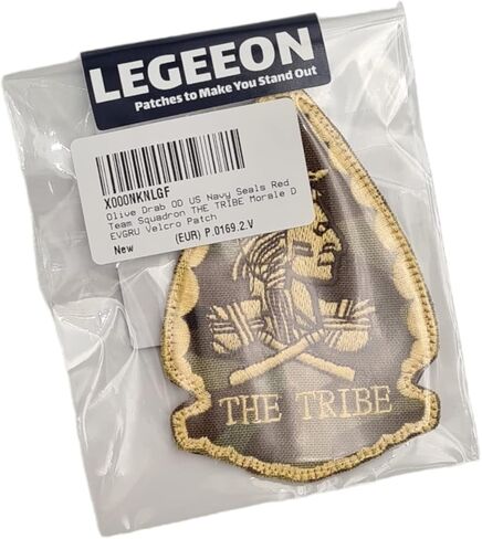 Olive Drab OD US Seals Red Team Squadron The TRIBE Morale DEVGRU Hook Patch in Saudi Arabia