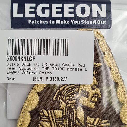 Olive Drab OD US Seals Red Team Squadron The TRIBE Morale DEVGRU Hook Patch in Saudi Arabia