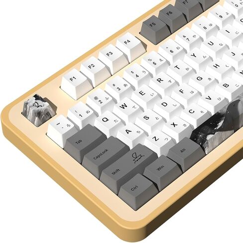 Keycaps Cherry Profile 125 Keys PBT Dye Sublimation Custom Keycaps Suitable for GK61/64/68/84/87/96/980/104/108 Cherry MX Switch ANSI/ISO Layout Mechanical Keyboards keycaps (Japanese) in Saudi Arabia