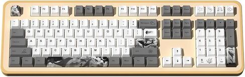 Keycaps Cherry Profile 125 Keys PBT Dye Sublimation Custom Keycaps Suitable for GK61/64/68/84/87/96/980/104/108 Cherry MX Switch ANSI/ISO Layout Mechanical Keyboards keycaps (Japanese) in Saudi Arabia