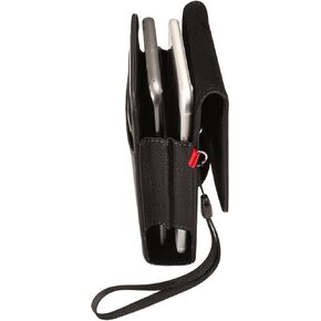 Vertical Cellphone Dual Case Card Slot Belt Clip Holster Pouch Double Decker Fits Two Samsung Galaxy S24+ S23 FE S23+ S22+ S21 FE S21+ S20 FE A54 A53 A32 A33 5G Google Pixel 7 Pixel 6 OnePlus Nord 2