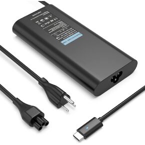 Replacement 130W USB C Laptop Charger for Dell Precision 5470 5480 5490 5680 3470 3480 3490 3541 3580 3581 3590 3591 Type-C Power Supply Adapter Cord
