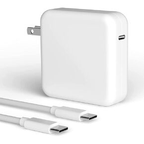 شاحن MacBook Pro، شاحن USB C 100 واط متوافق مع MacBook Pro 16,15,14,13 بوصة 2023 2022 2021، MacBook Air 13,13.6,15 بوصة PD شحن سريع يعمل مع شاحن MacBook 96 واط 87 واط 61 واط من النوع C