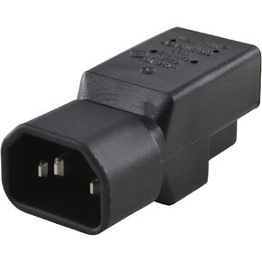 Conntek 30130 IEC C14 to NEMA 5-15R Plug Adapter 10Amp