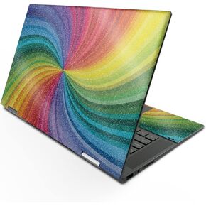 MightySkins Glossy Glitter Skin Compatible with HP Envy x360 15" (2022) - Color Swirl | Protective, Durable High-Gloss Glitter Finish | Easy to Apply, Remove, and Change Styles | Made in The USA