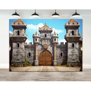 Ticuenicoa 7 × 5ft ديكورات حفلات العصور الوسطى، قلعة العصور الوسطى، خلفية الفارس، ديكورات القلعة، خلفية حائط، حفظة المملكة، ديكورات VBS لمستلزمات الحفلات ذات الطابع القرون الوسطى in Kuwait