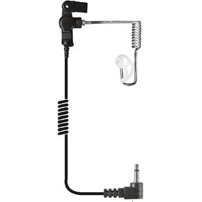 Fox 3.5mm Threaded Surveillance Earphone with Clear Short Tube (EP1013XCST) rt Tube (EP1013XCST)