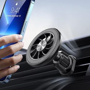 Fits Mag-Safe Car Phone Mount Holder - Magnetic Car Mount, Air Vent Cell Phone Holder Clip, Mag Safe Accessories for iPhone 14 13 12 Pro Max Plus Mini & All Phones