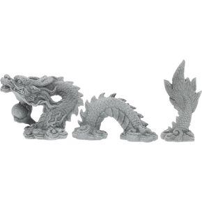 BESPORTBLE Aquarium Dragon Statue Sandstone Ornaments Dragon Fish Tank Decor for Freshwater Saltwater Tank Landscape Garden Chinese Dragon Modeling Decors