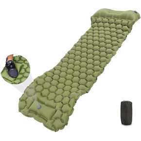 Sleeping Pad for Camping, Air Mattress Camping, 40D Nylon TPU Laminate, Ergonomic Sleeping Pad for Hiking, Travel, Backpacking, Beach, 191X58X6Cm