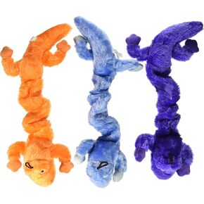 Zanies Bungee Geckos 16" Set of 4 Dog Toy