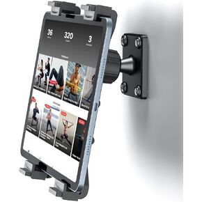PLDHPRO Tablet Wall Mount, 360° Rotation Tablet Holder Stand Mount, iPad Wall Mount Holder Compatible iPad, Galaxy Tab, 7-12.9" Tablets Suit for Kitchen, Desk, Warehouse