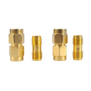 axhsunetc SMA Connectors SMA Male to Male SMA Female to Female RF Coax Adapter Kit All Copper for WiFi Antenna Coaxial Extension Cable Connector Wireless LAN Devices Ham Radio