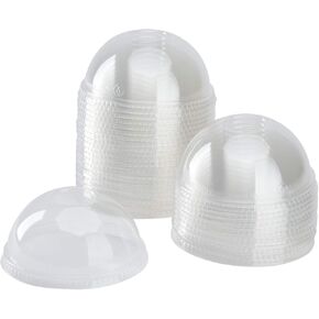 Karat C-KDL626 98mm PET Dome Lids for C-KC12, C-KC16, C-KC20, C-KC24 (Case of 1000)
