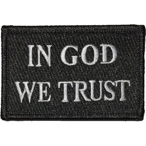 Tactical in GOD WE Trust Morale Patch 2"x3" - Black - by Ranger Return (RR-TACT-IGOD-00WE-TRST-BLCK)