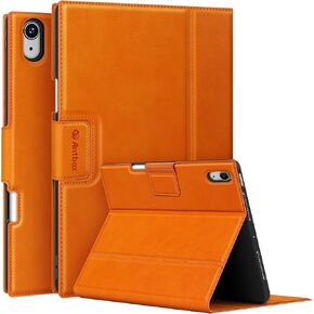 Antbox for iPad Air 13 Inch Case M2 (2024), Premium Vegan Leather, Fully Supports Pencil Pro and Pencil (USB-C), Auto Sleep/Wake Function, Built-in Pencil Holder iPad 13 Inch Case (Tan)