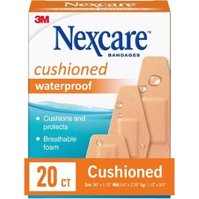 Nexcare Absolute Waterproof Adhesive Gauze Pad, One Size, 4 Count