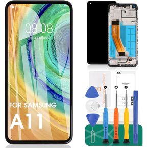 for Samsung Galaxy A11 LCD Screen Replacement A115 LCD Display SM-A115F/DS Touch Digitizer Compatible with SM-A115F SM-A115M SM-A115M/DS with Frame Assembly Repair Parts Kits(Not Fit A115A,A115U)