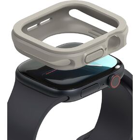 Ringke Air Sports [Tailored Cutouts] Compatible with Apple Watch Series 10 Case (42mm) Soft Flexible Bumper Lightweight Slim TPU Cover for Women, Men - Black