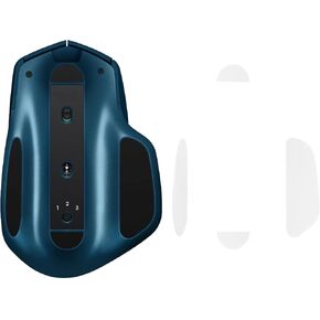 kwmobile Mouse Feet Replacement Compatible with Logitech MX Master 2S Computer Mouse Skates Sticker - Black