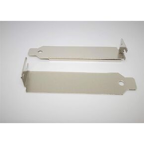 Connectors Pro - 25-PACK PC Computer Low Profile Back Expansion Slot Cover, L Blank Stainless Steel Bracket,
