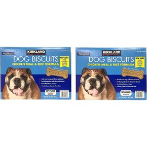 Kirkland Signature Premium Dog Biscuits Chicken Meal & Rice Formula 30 LB