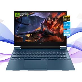 HP AI-Powered Gaming Laptop with Radeon RX 6550M| 15.6" FHD 144Hz Victus Gamer PC| AMD 6-Core Ryzen 5 CPU| 16GB RAM| 512GB SSD & 128GB Portable SSD| Webcam| Wi-Fi| Win11| Bundled with RK Computer Kit